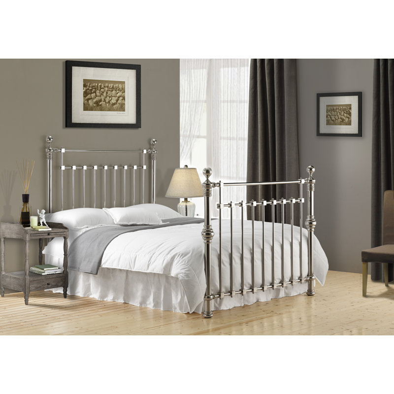 Alamo Metal Storage Bed, Chrome, Kingsize (5')