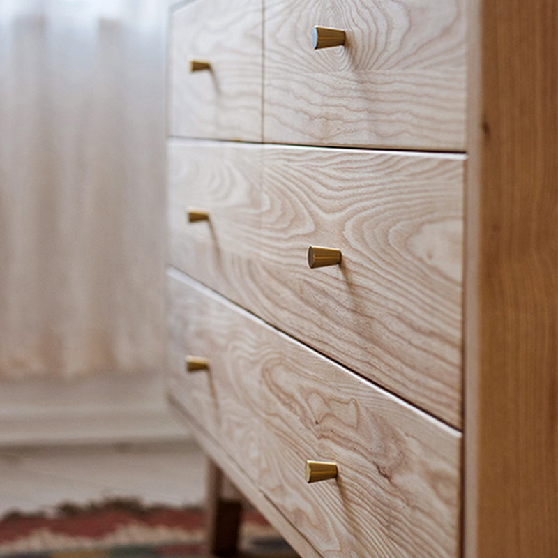 Armoire d'entrée en bois massif Minimalist Modern
