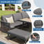 7-Seater Rope Garden Lounge Set with Dining Table