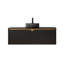 Meuble-lavabo 48 po avec lavabo, armoire de rangement flottante murale, portes doubles en sergé avec garniture en métal, lavabo rond en verre transparent et plateau en pierre frittée-121865478-121865480