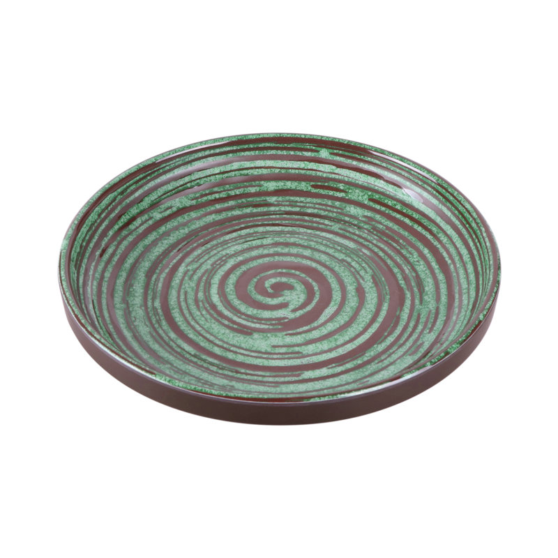 Assiette plate Stardust, Vert