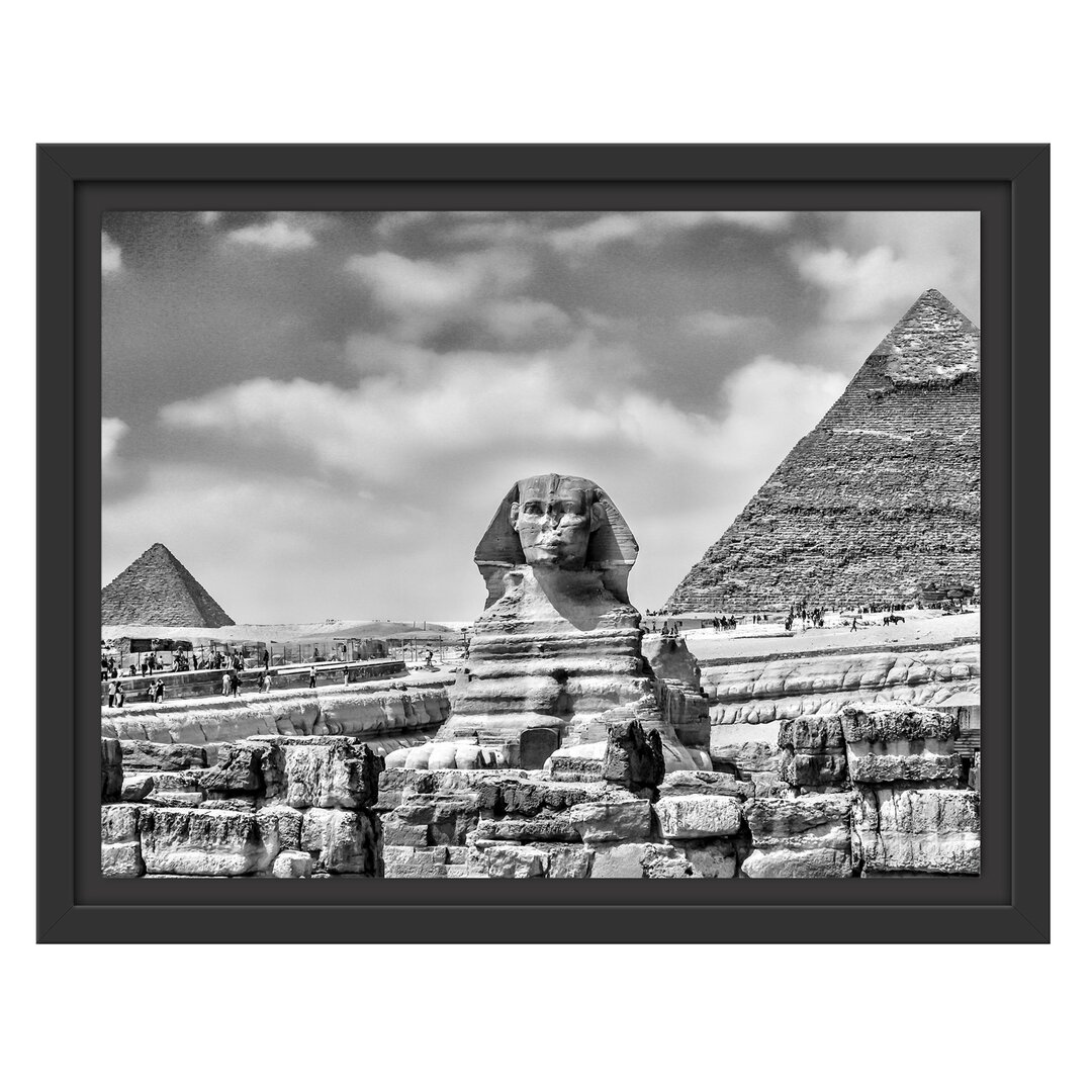 Gerahmtes Wandbild GroÃŸe Sphinx von Gizeh