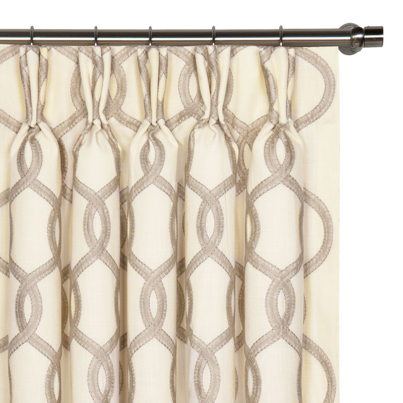 Panneau de rideau simple Gresham, L 40 po x L 120 po, Daim