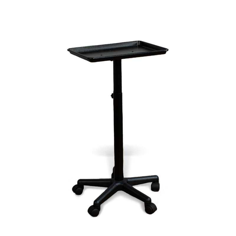 21'' H x 6.4'' W Utility Cart with Wheels, Black