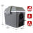 Koolatron 12V Electric Cooler/Warmer 9L (9.8 qt), Adjustable Strap, Gray
