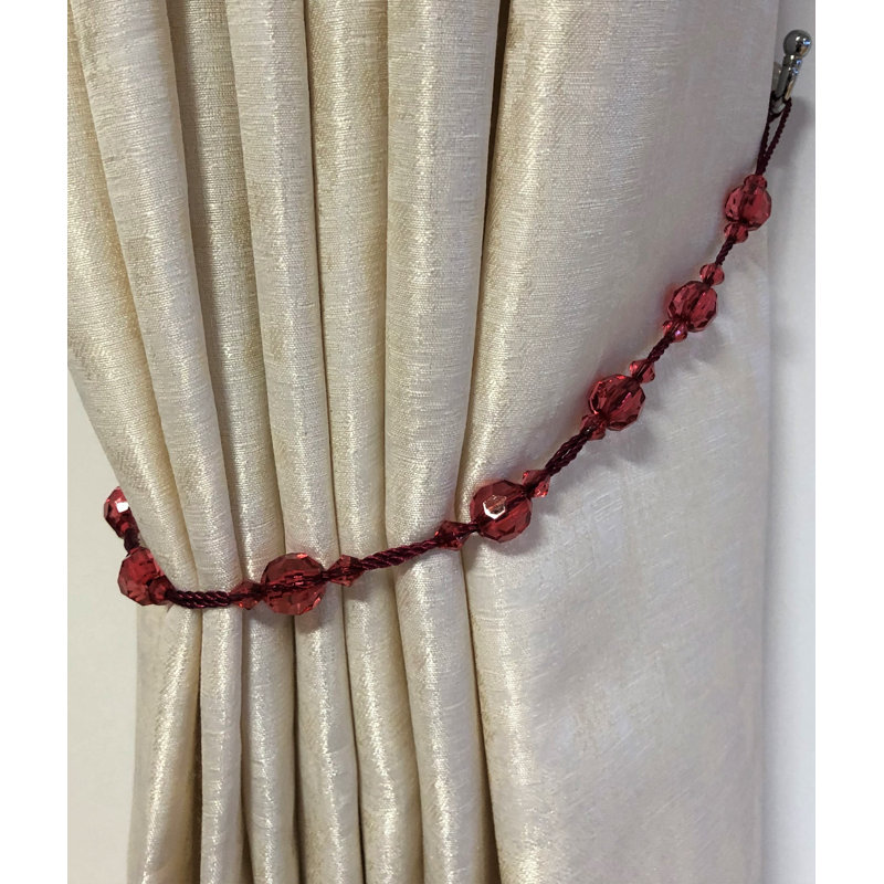 Trisler 1.5cm Curtain Holdback/Tieback, Ruby