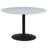Round Dining Table in White and Black