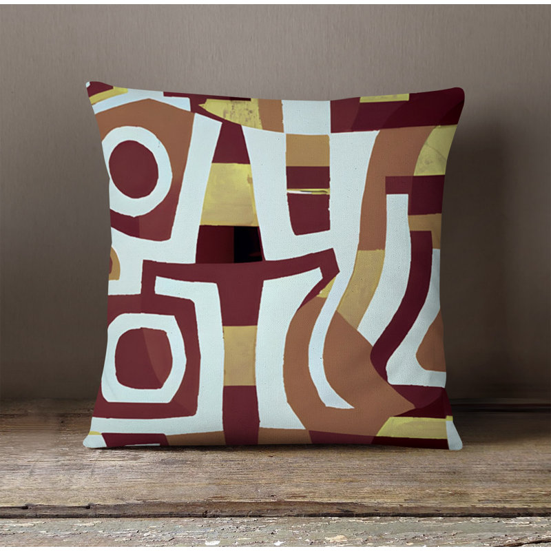 Throw Pillow, 16"H x 16"W, Pillow Cover Only - No Insert