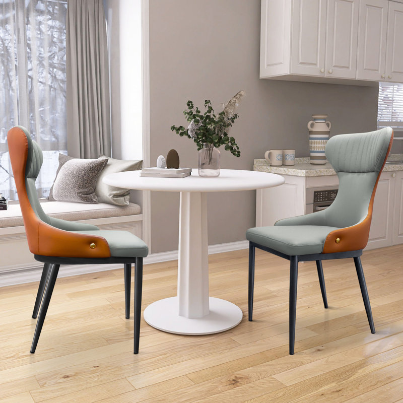Emiljan Faux Leather Upholstered Side Dining Chairs