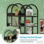 Étagère polyvalente, bibliothèque compacte, bibliothèque d'angle arquée