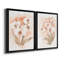 «White and Coral Orchid I», ensemble de 2 peintures sur toiles-1879788630-1879788631