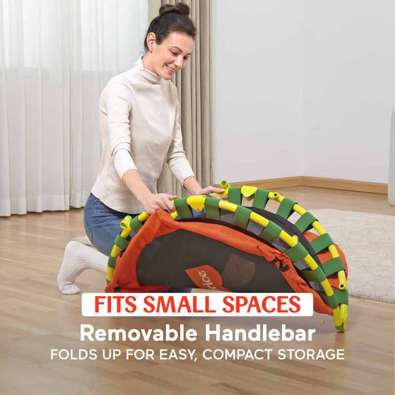 Mini Trampoline for Toddlers & Kids, Red/Yellow