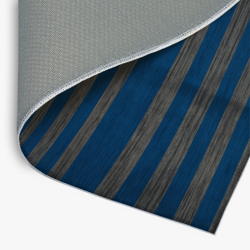 Tapis intérieur / extérieur vert HorizontalStripes, Rectangle 4pi x 6 pi