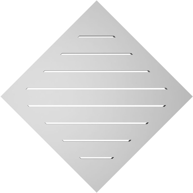 Évent à pignon fonctionnel en uréthane Diamond, H 30 po x l 30 po x P 1,5 po