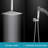 16 Inch Ceiling-Mounted Shower System With Hand Shower Single-Handle Shower Faucet Set Brass High-Pressure Shower Trim Kit With Pressure Balance Valve-121702741