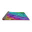 Tapis rose à motifs/bleu aqua/vert zone verte-1490743418