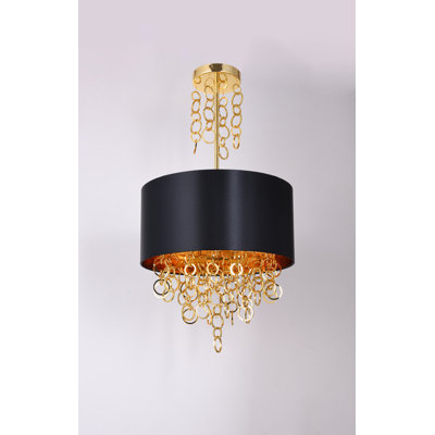 Swanigan 6 - Light Dimmable Drum Chandelier
