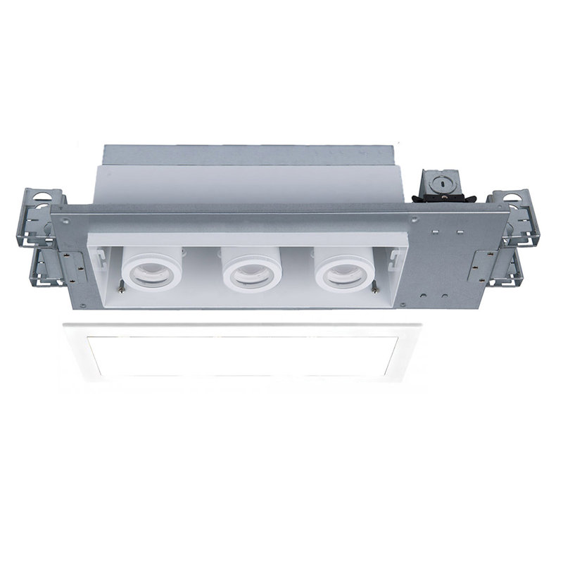 Ensemble d'éclairage encastré multi-projecteurs à DEL Silo X20, 10W, Blanc et blanc, 3000 K