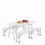 Table de pique-nique pliable et chaises, table de camping portable et chaises, ensemble de mobilier de camping extérieur