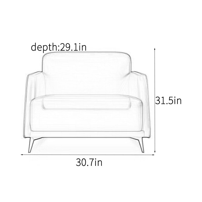 Modern casual accent chair