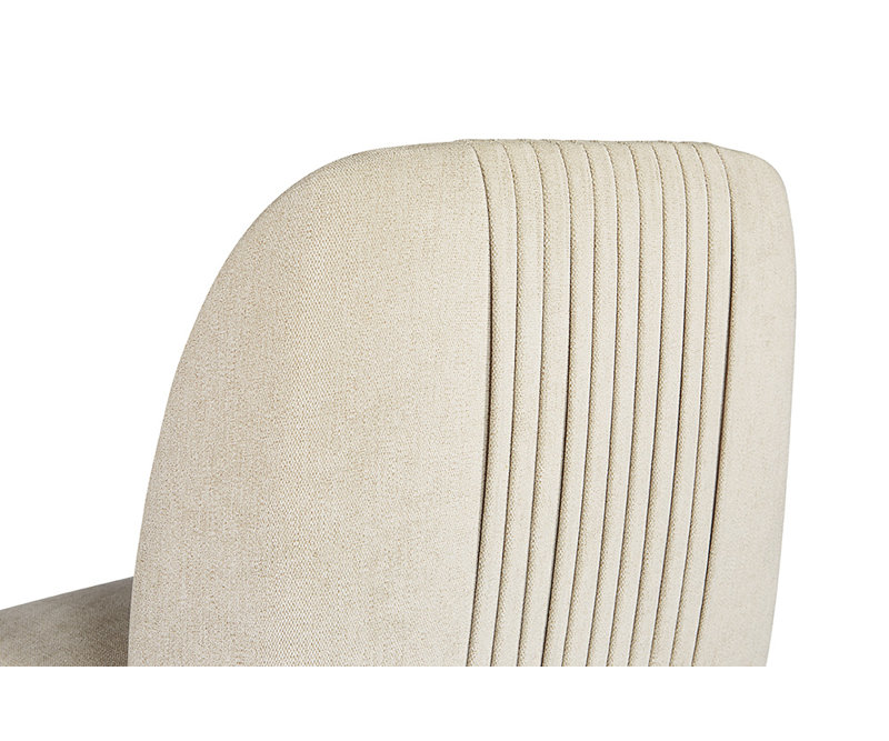 Nevin Upholstered Dining Chair, Muslin