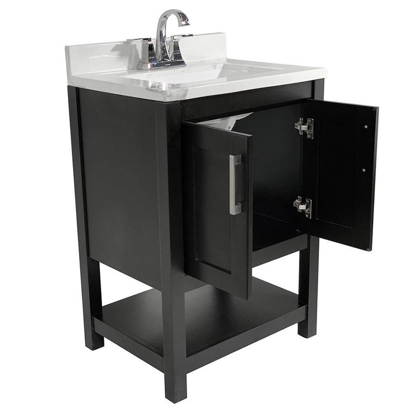 Agu 25'' Single Bathroom Vanity Base Only, Espesso