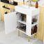Ensemble de meuble-lavabo simple autoportant Marianne avec lavabo en céramique et rangement à droite-1189853855