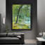 Décoration murale de luxe avec cadre en bois noir River Woods, œuvre d'art tendue dans un cadre noir-1282014764