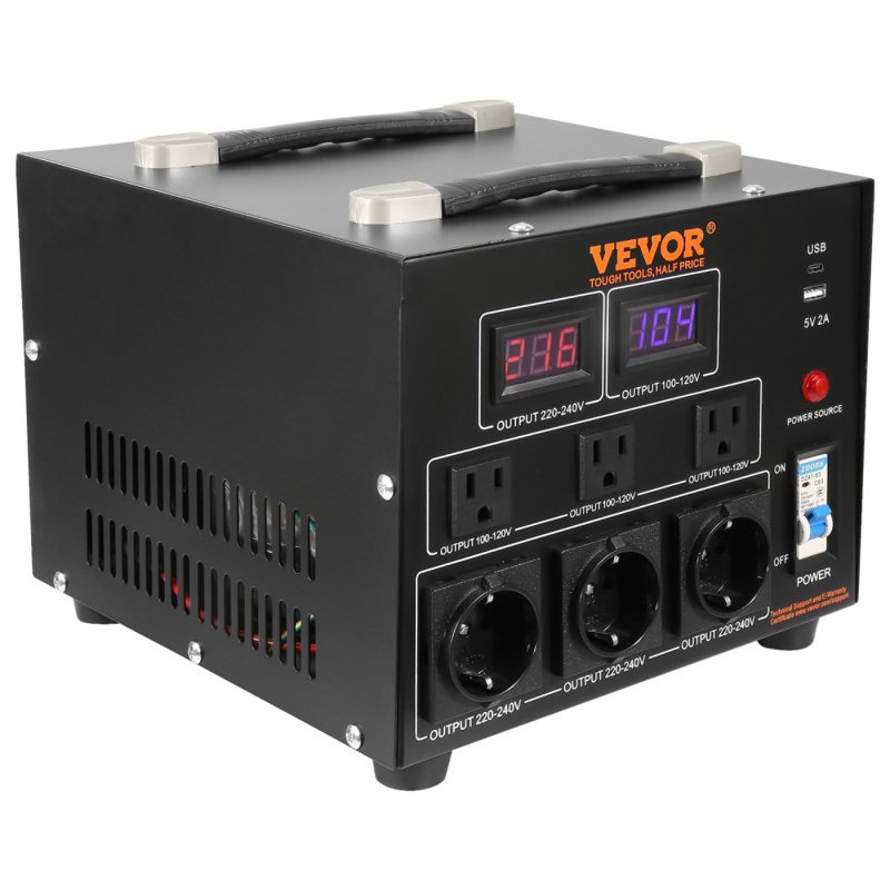 Voltage Converter Transformer, 3000W, Heavy Duty Step Up/Down Transformer, 3000 W