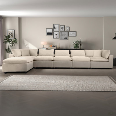 Hayward Velvet Modular Sectional Sofa (Sectional)