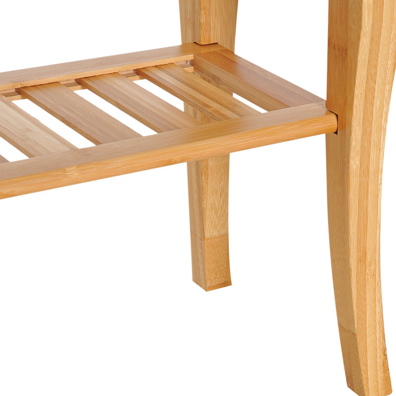 Banc de douche avec options de rangement - Convient aux différents besoins de l'utilisateur: 20 po en bois améliore l'organisation de la salle de bain