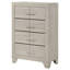 Commode de chambre à coucher à 4 tiroirs Hunsaker