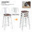 Johntell Metal Dining Chair Counter Height Chairs Stackable Barstools Wood with Removable Backrest-1373850679-1373850678