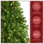 Arbre de Noël épinette vert avec lumières DEL-67403046