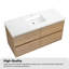 Meuble-lavabo mural simple avec comptoir et lavabos-970381554
