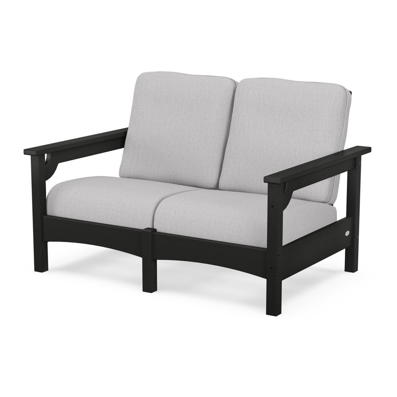 Club Loveseat, Green, Ash Charcoal