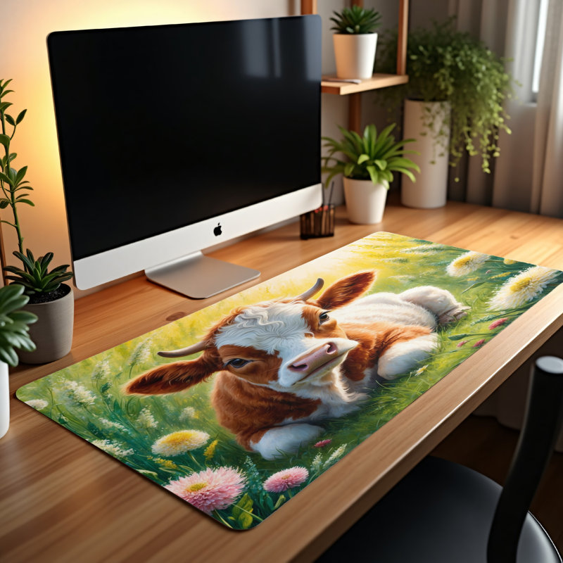 Polyester Desk Pad, 14.4x12.1