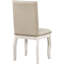 Ensemble de 2 chaises de salle à manger rembourrées en bois massif