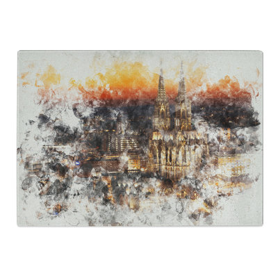 The Cologne Cathedral Vol.1 Watercolour Chopping Board