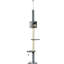 85,5 po Cat Play - 4 centre d'escalade avec poteau à griffes, boules suspendues. Sécuritaire et chaud. Gris. Pour les petits chats de moins de 10 lb, réglable en hauteur. Poids inférieur à