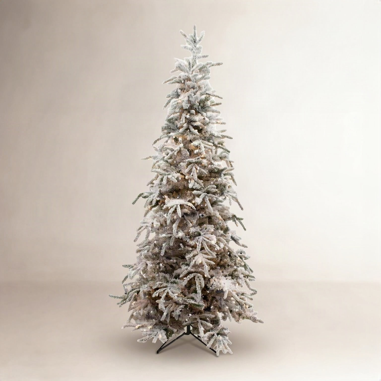 Frosted Pre-Lit Balsam Fir Christmas Tree, 7.5 ft.