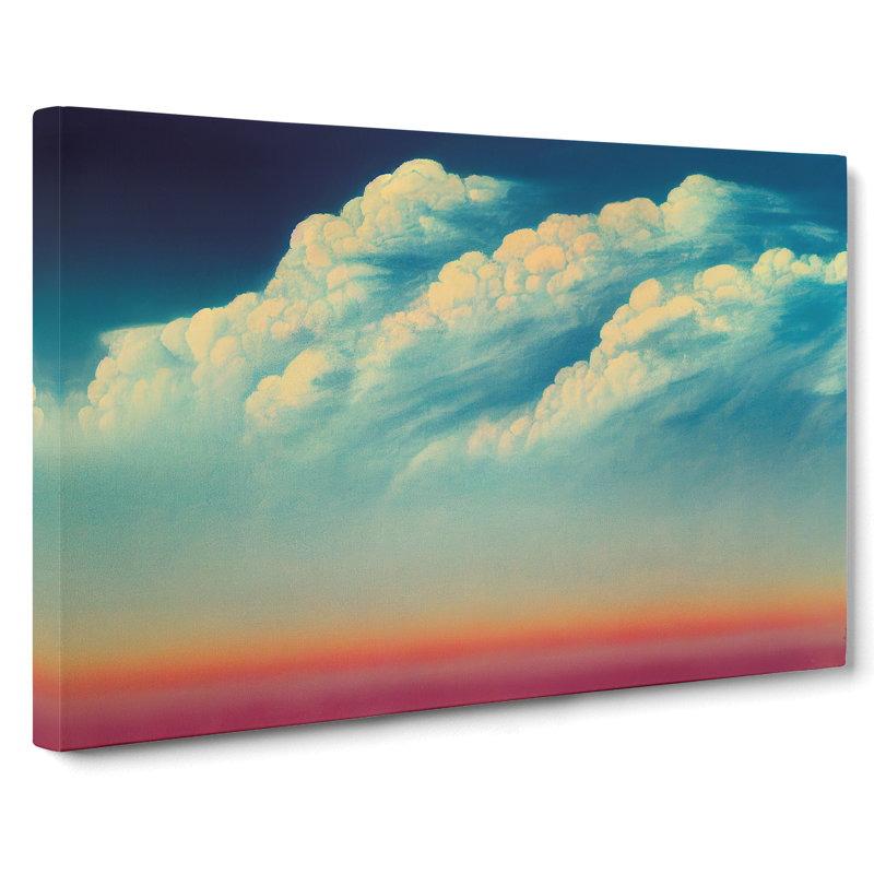 Splendid Clouds - Wrapped Canvas Print, 35cm H x 50cm W x 3cm D