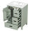 Meuble-lavabo moderne de 24 po avec lavabo en céramique, porte à fermeture en douceur, tablette de porte à double couche et 3 tiroirs