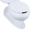 Barrington Elongated Rear Outlet Toilet Bowl with Antimicrobial Finish, Less Seat