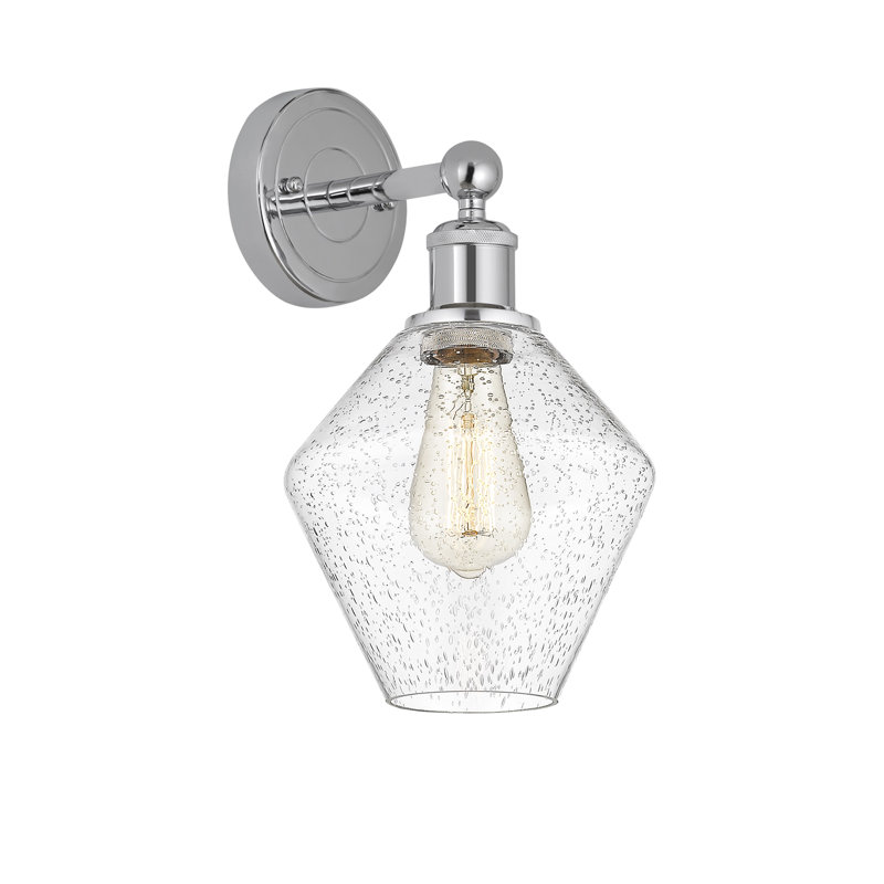 Amylea Steel Armed Sconce, Polished Chrome