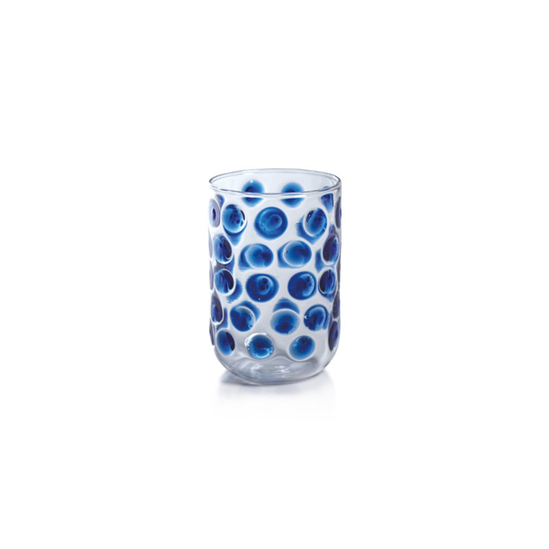 15.56oz. Drinking Glass Set, Blue