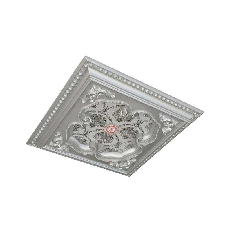 Four Leaf Clover Ceiling Medallion, Silver