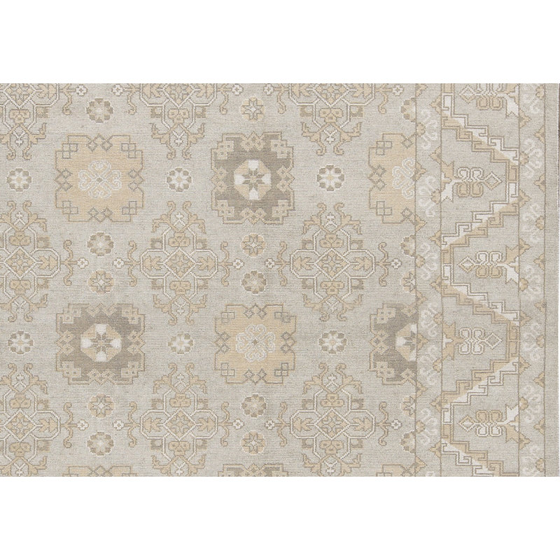 Hand-Knotted High-Quality Gray Area Rug