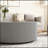 Light Marble Top Cylinder Shape Leather Coffee Table, Durable and Stylish for Modern Living Spaces-145931568