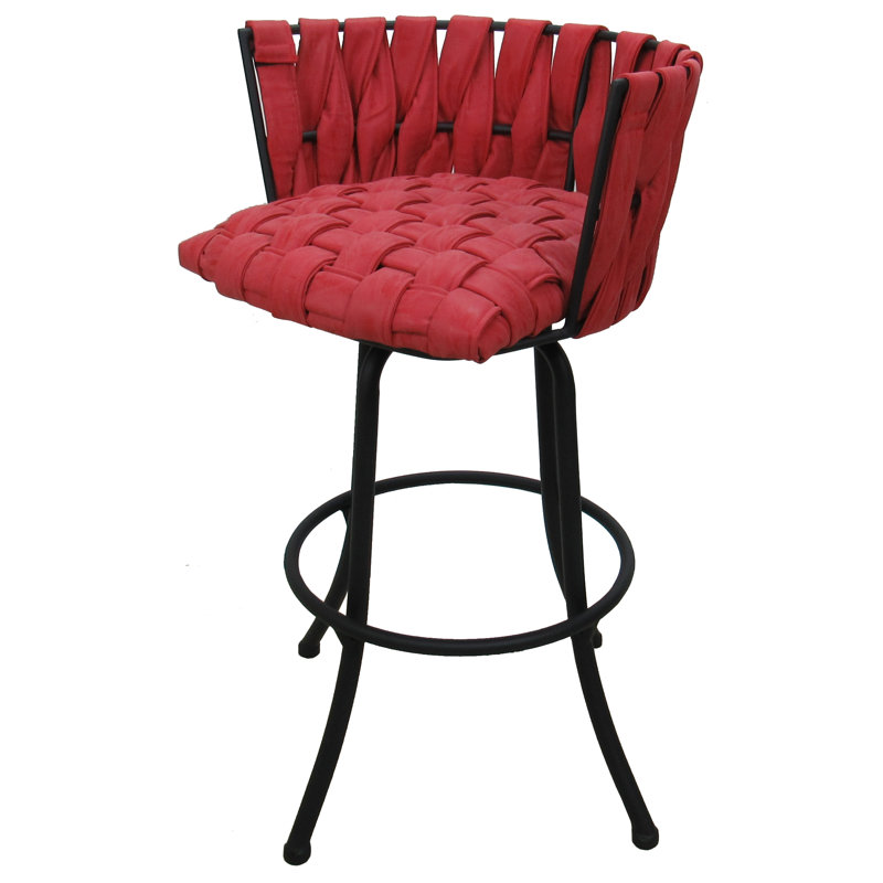 Comptoir, bar et tabouret très grand Leavittsburg, Tabouret de comptoir (siège d'une hauteur de 26 p, Noir, Beige bassin